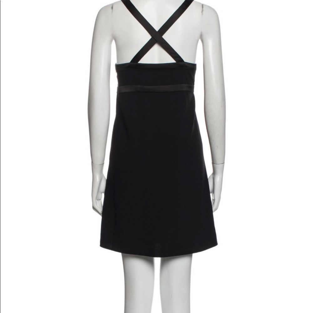 Black mini evening dress